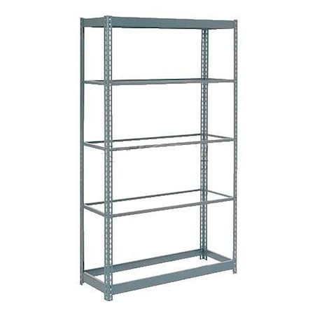 Global Industrial Heavy Duty Shelving 36W x 24D x 96H With 5 Shelves, No Deck, Gray B2297556